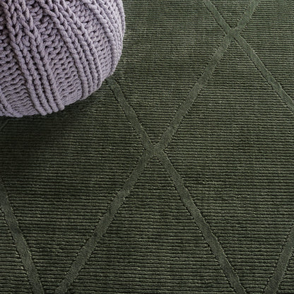 SAFAVIEH Area Rug 8x10 - Revive Collection - Large - Green, Trellis Pattern, Non-Shedding & Easy Cleaning, Ideal for Living Room, Bedroom, Office, Dining Space (REV104Y)