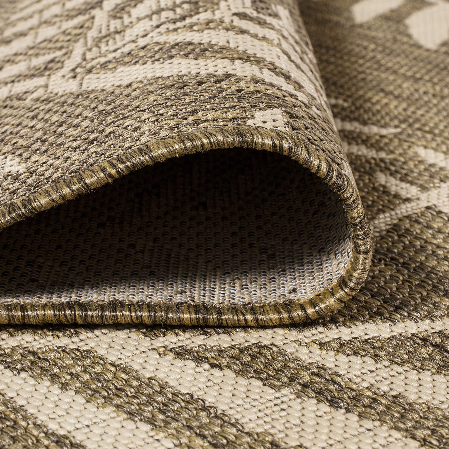 JONATHAN Y Palm Frond Indoor Outdoor Area Rug 8X10 Brown/Beige, Nevis for Backyard, Patio, Porch, Easy-Cleaning, High Traffic, Pet-Friendly, Non-Shedding (SMB119A-8)