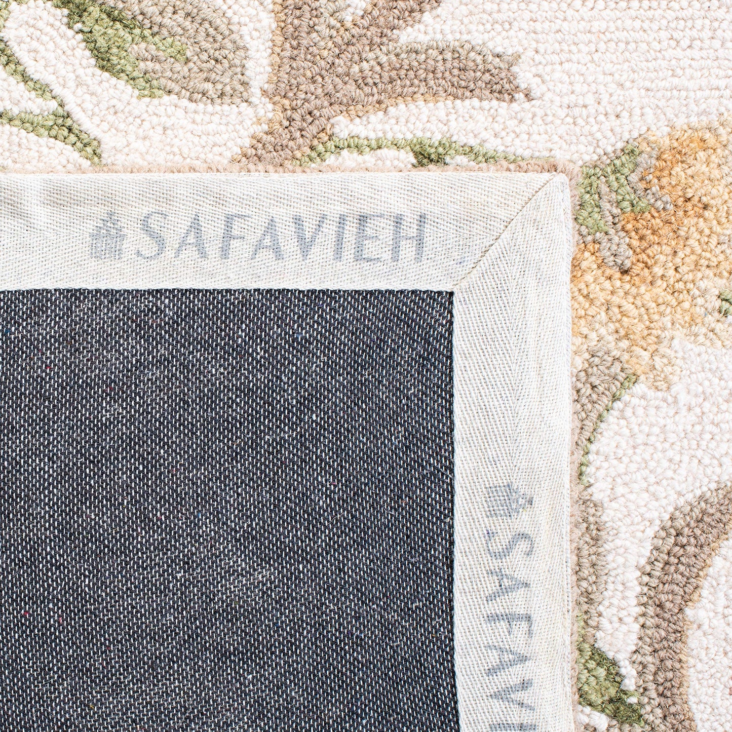 SAFAVIEH Chelsea Collection Area Rug - 9' x 12', Ivory, Hand-Hooked French Country Wool, Ideal for High Traffic Areas in Living Room, Bedroom (HK248A)