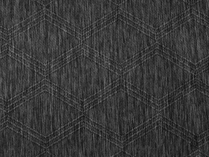 RUGGERRUGS Darla Textured Foldable Indoor Outdoor Rug, 8x10, Weather Resistant, Easy Clean, Lightweight Contemporary Geometric Patio Carpet for Porch, Deck, Living Room (8' x 10', Charcoal)