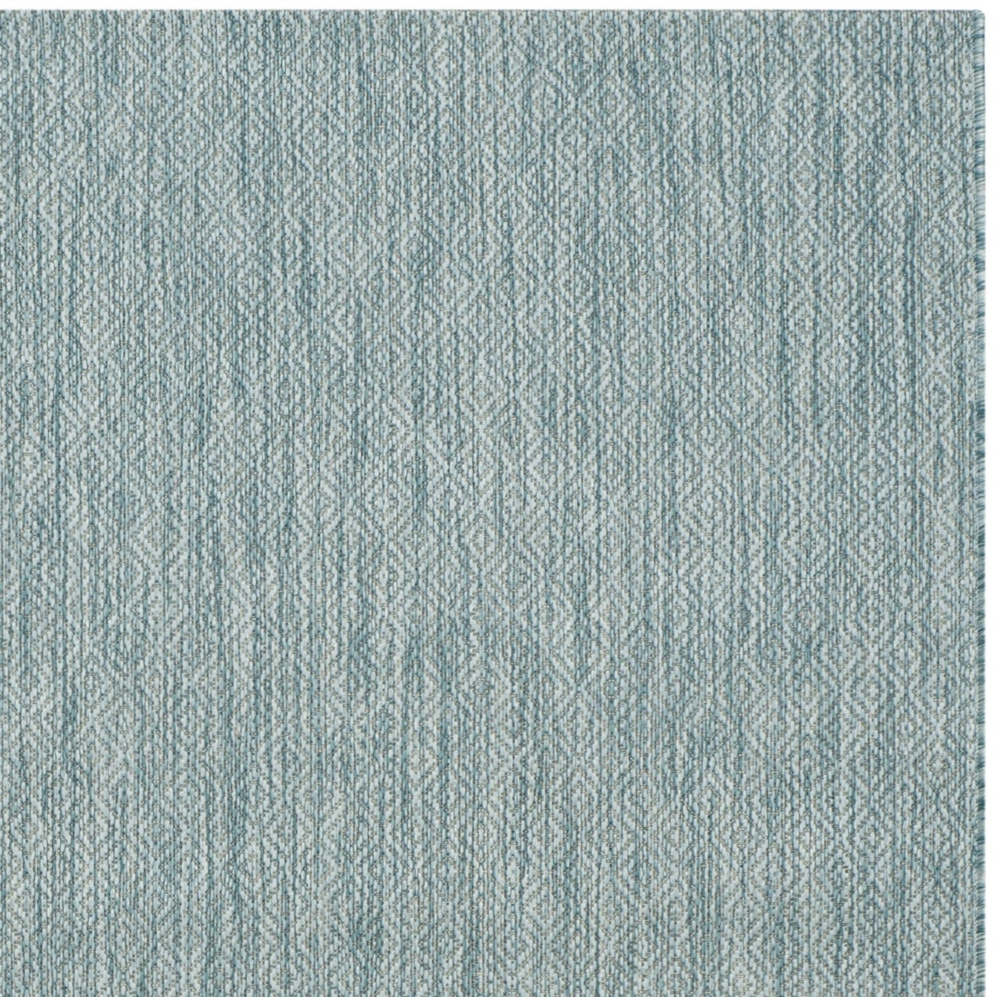 SAFAVIEH Courtyard Collection 6'7' x 9'6' Aqua CY8520 Indoor/ Outdoor Patio Backyard Mudroom Area Rug