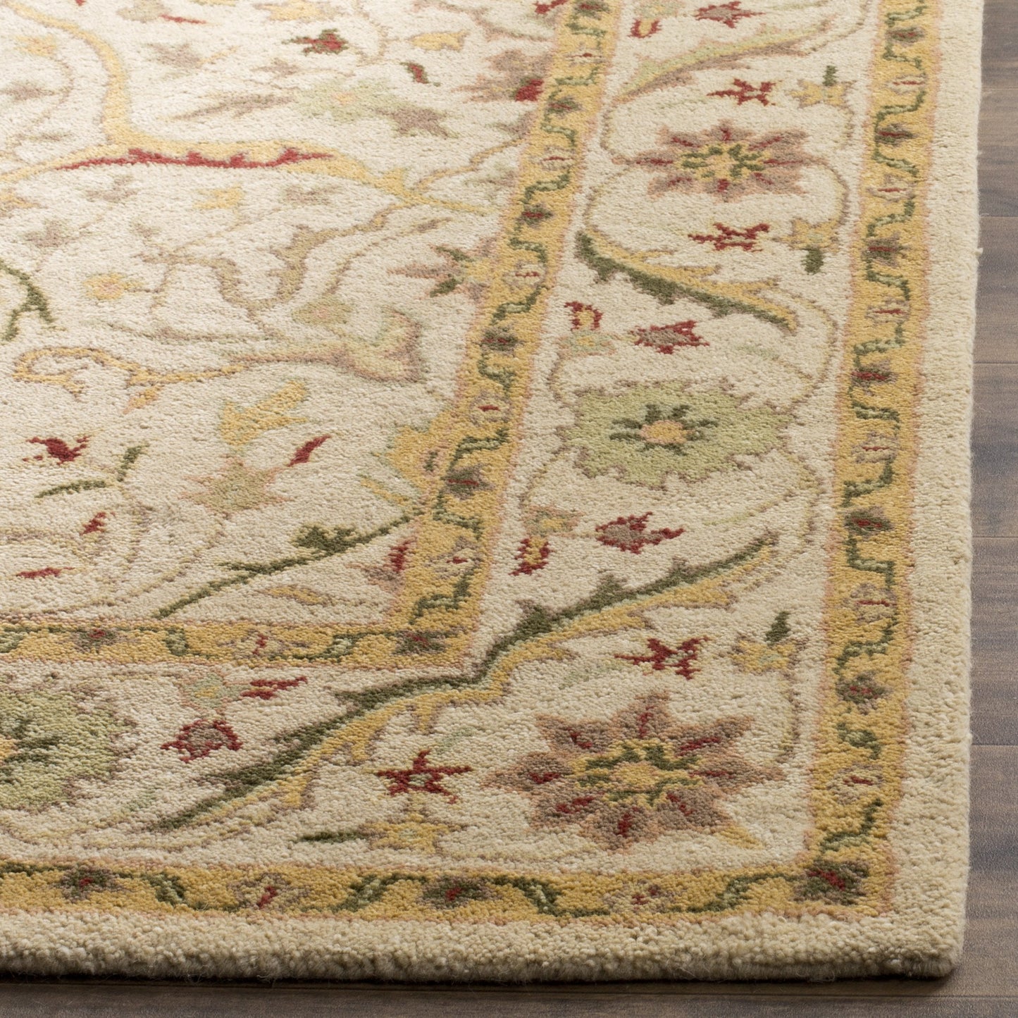 SAFAVIEH Antiquity Collection 3' x 5' Ivory AT14A Handmade Traditional Oriental Premium Wool Area Rug