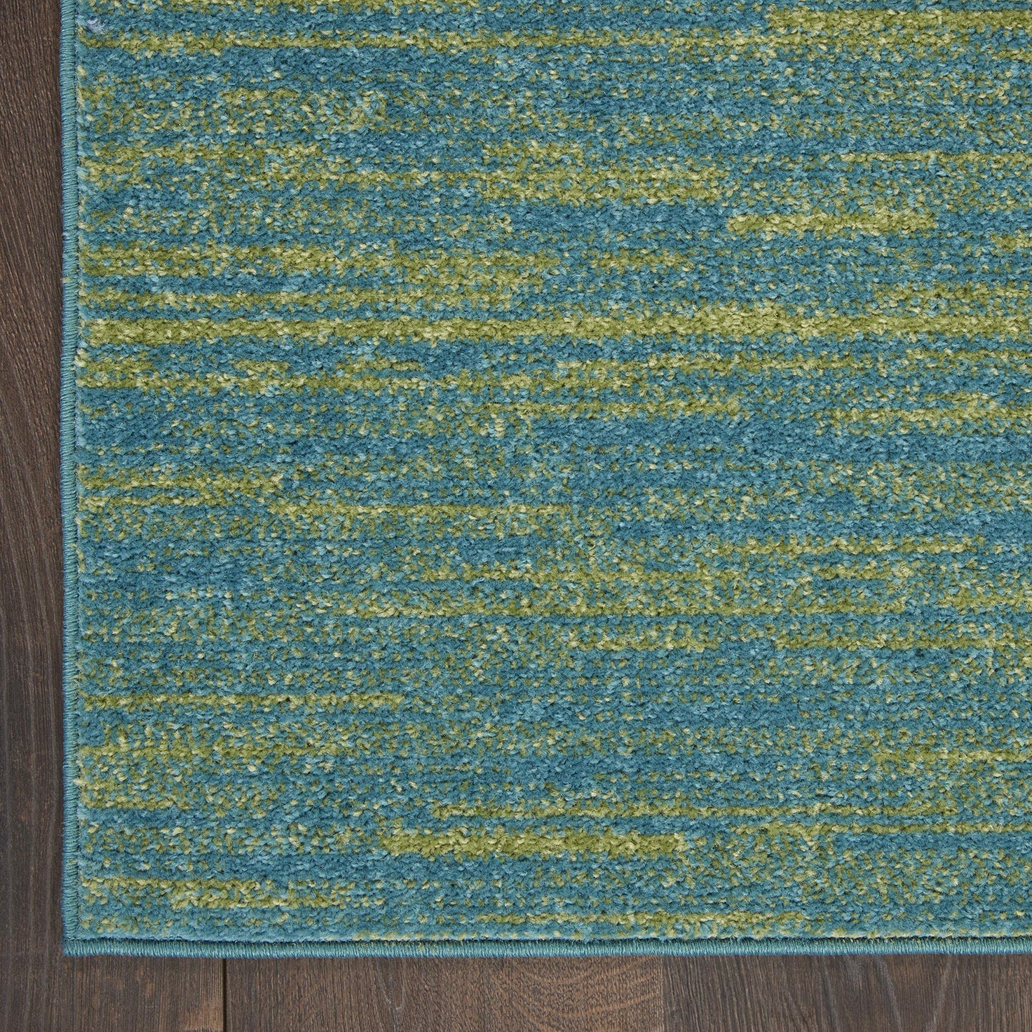 Nourison Home Nourison Essentials Blue Green 2' x 4' Area Rug - Easy Clean, Non Shedding, Bed Room, Living Room, Dining Room, Kitchen (2' x 4')