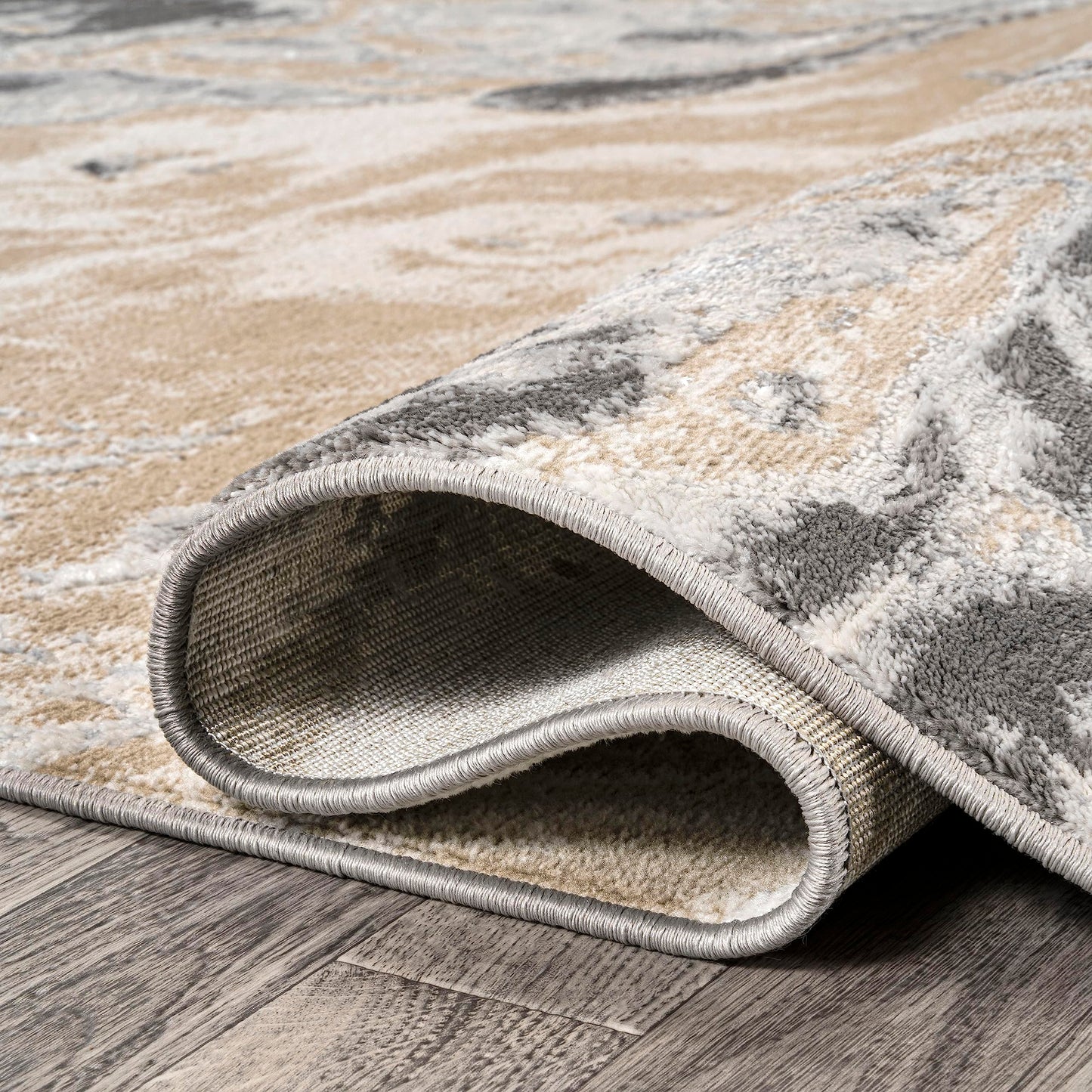 JONATHAN Y Swirl Marbled Beige/Ivory Indoor Area Rug 3X5 ft, Abstract for Living Room, Bedroom, Kitchen, Office, Easy-Cleaning, High Traffic, Pet-Friendly, Non-Shedding SOR203F-3