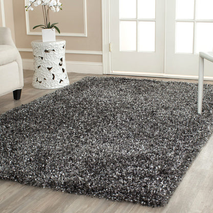 SAFAVIEH Malibu Shag Collection Accent Rug - 2'6" x 4', White, Handmade Solid, 1.4-inch Thick Ideal for High Traffic Areas in Entryway, Living Room, Bedroom (MLS431W)