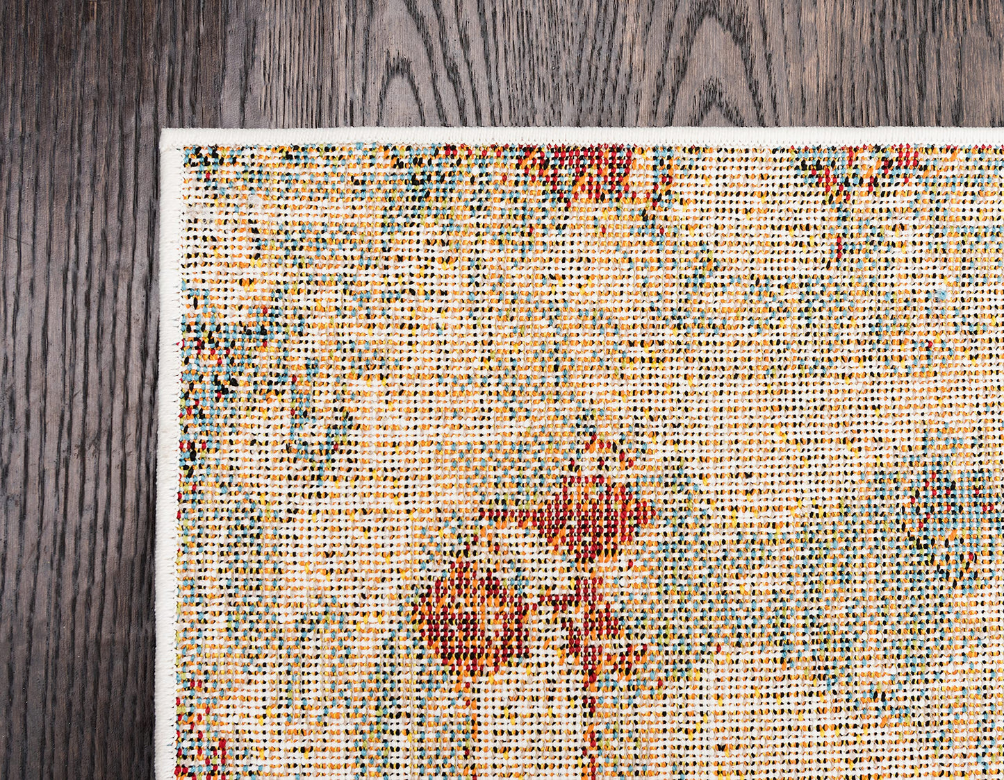 Unique Loom Rosso Collection Vintage, Geometric, Bohemian, Traditional, Distressed, Southwestern Area Rug (5' 0 x 8' 0 Rectangular, Multi/Ivory)