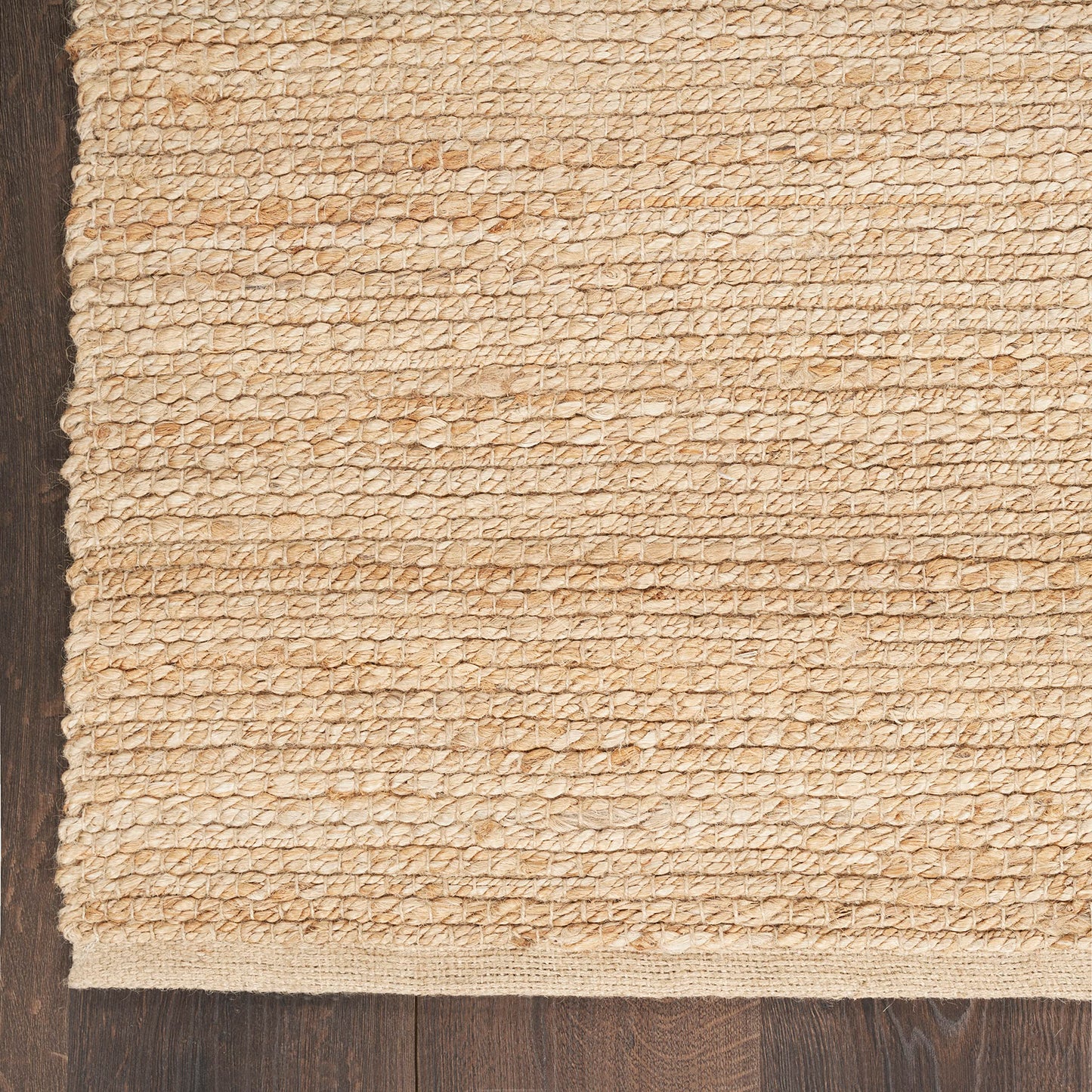 Nourison Home Natural Jute Bleached 6' x 9' Area Rug - Easy Clean, Non Shedding, Bed Room, Living Room, Dining Room, Kitchen (6' x 9')