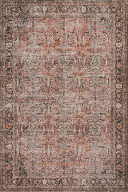 Nuloom Hillstone Collection ' Area Rug, Traditional Vintage Distressed Medallion, Thick and Soft, Durable Non-Shedding Low Pile Poly/Jute Blend, Easy to Clean, Living Room, Bedroom