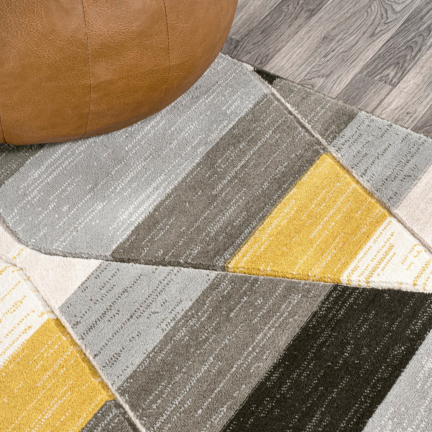JONATHAN Y Retro Diamonds Yellow/Gray/Cream Runner Rug 2X8 ft, Kehoe Geometric for Living Room, Bedroom, Kitchen, Office, Easy-Cleaning, High Traffic, Pet-Friendly, Non-Shedding UNQ101A-28
