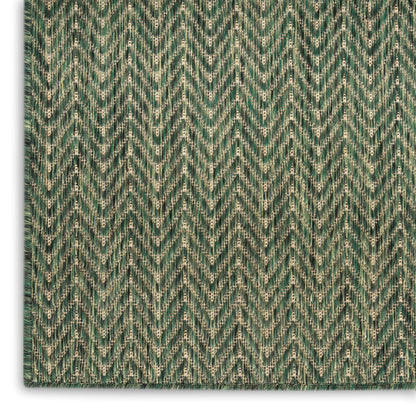 Nourison Home Horizon Indoor/Outdoor Green 6' x 9' Area Rug - Easy Clean, Non Shedding, Bed Room, Living Room, Dining Room, Kitchen (6' x 9')