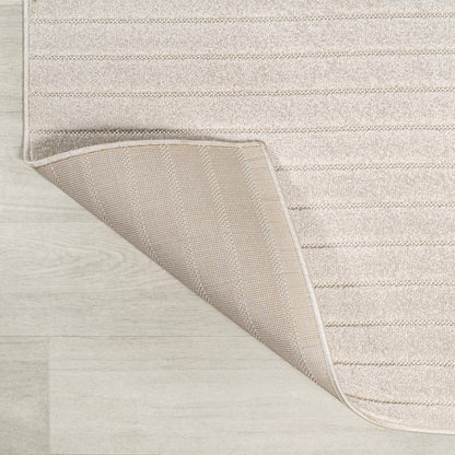 JONATHAN Y Odense High-Low Angle Ivory/Cream Indoor/Outdoor Area Rug, 8x10, Modern, Contemporary, Geometric, Bohemian, Bedroom, Kitchen, Living Room, Non Shedding (SCN101A-8)