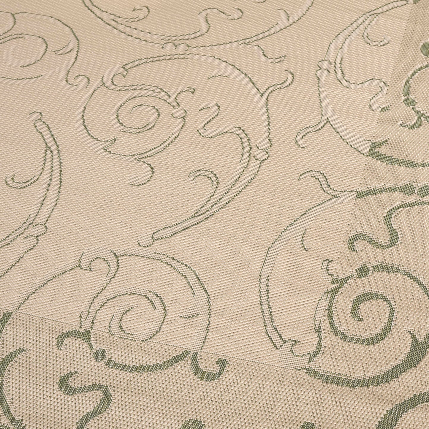 SAFAVIEH Washable Rug Outdoor Courtyard Collection - 2'7" x 5', Natural & Olive, Non-Shedding & Easy Cleaning, Ideal for Patio, Backyard, Mudroom (CY2665-1E01)