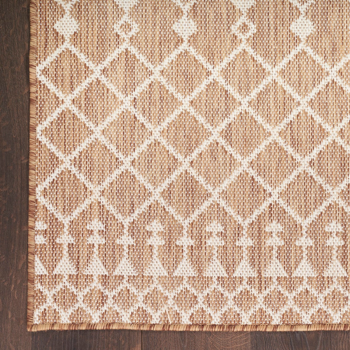 Nourison Home Positano Jute 5' x 7' Area Rug - Easy Clean, Non Shedding, Bed Room, Living Room, Dining Room, Kitchen (5' x 7')
