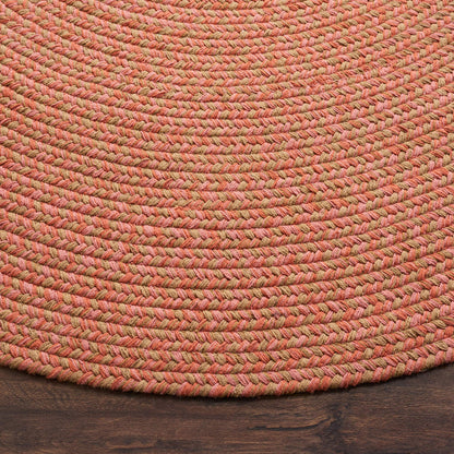 SAFAVIEH Braided Collection Area Rug - 8' x 10' Oval, Multi, Handmade Country Cottage Reversible Cotton, Ideal for High Traffic Areas in Living Room, Bedroom (BRD168A)