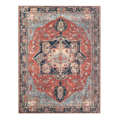 Keen Home Design 3x5 Rug - Machine Washable Entry Rug with Non-Slip Backing, Ideal for Enteryway, Kitchen, Bathroom, Laundry Room - Vintage, Easy Clean, Durable, Low Pile Rug - (3' x 5')