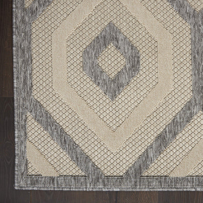 Nourison Home Palamos Cream 5'3" x 7'3" Area Rug - Easy Clean, Non Shedding, Bed Room, Living Room, Dining Room, Kitchen (5' x 7')