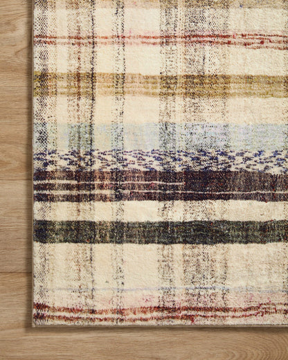 Loloi Chris Loves Julia Humphrey Collection HUM-02 Ivory/Multi 7'-3'' x 9'-3'' .38" Pile Height, Area Rug feat. CloudPile