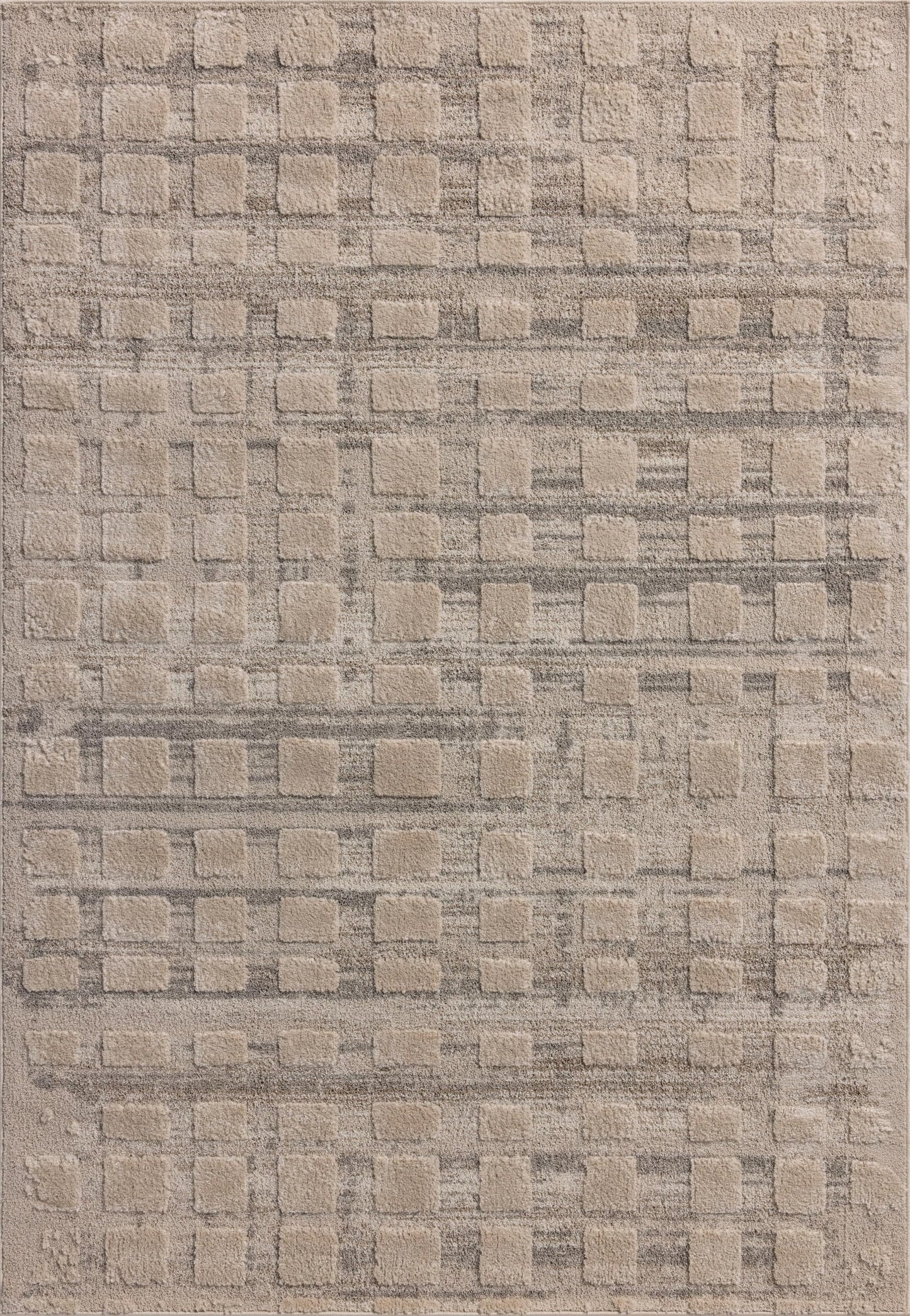 Loloi Amber Lewis Monty Collection MOT-06 Pebble/Beige 6'-7" x 9'-3" Area Rug