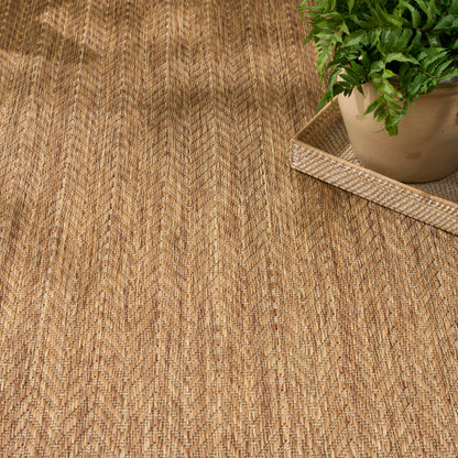 Nourison Home Horizon Indoor/Outdoor Natural 10' x 14' Area Rug - Easy Clean, Non Shedding, Bed Room, Living Room, Dining Room, Kitchen (10' x 14')