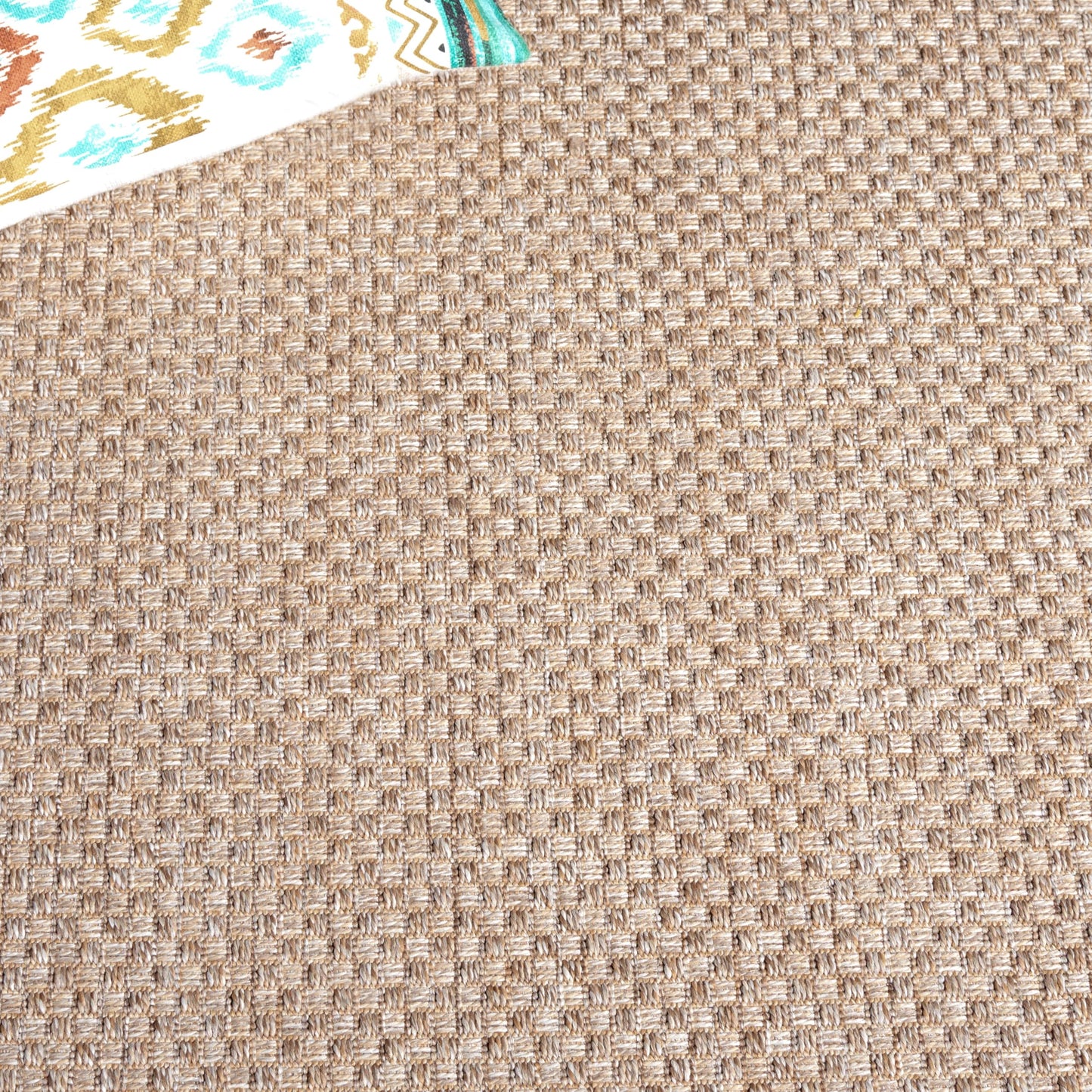 SAFAVIEH Washable Rug Outdoor Sisal All-Weather Collection - 5'3" x 7'6", Taupe, Non-Shedding & Easy to Clean, Ideal for Patio, Backyard, Mudroom (SAW640E)