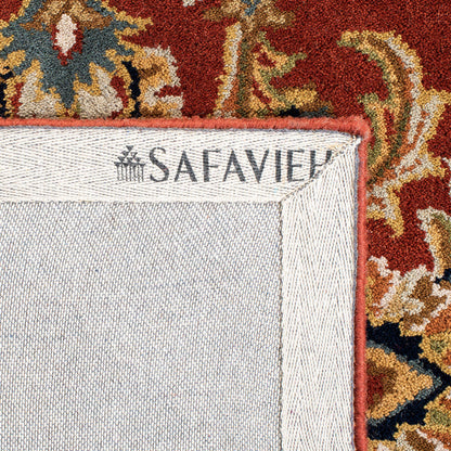 SAFAVIEH Classic Collection Accent Rug - 2'3" x 4', Rust & Camel, Handmade Traditional Oriental Wool, Ideal for High Traffic Areas in Entryway, Living Room, Bedroom (CL758K)