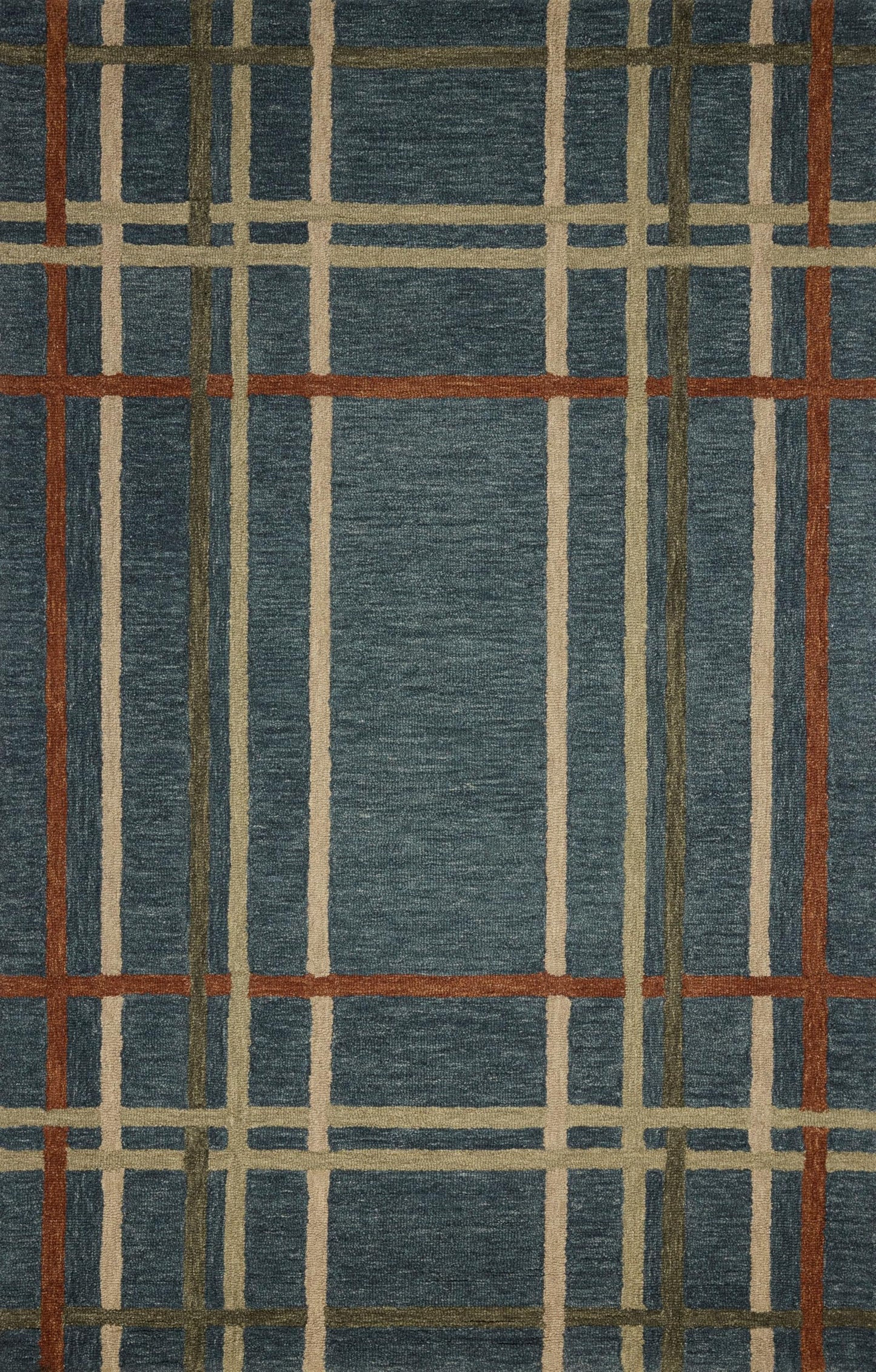 Loloi Magnolia Home by Joanna Gaines Waylon Collection WAY-01 Denim/Multi 2'-6" x 7'-6" Runner Rug