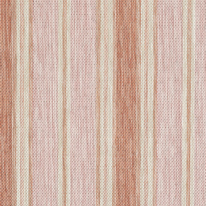 Laura Ashley Doreen Indoor Outdoor 8'x10' Area Rug Clementine Stripe Pink