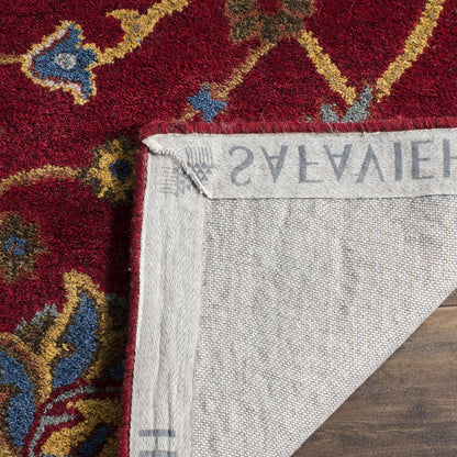 SAFAVIEH Heritage Collection Area Rug - 5' x 8', Red, Handmade Traditional Oriental Wool, Ideal for High Traffic Areas in Living Room, Bedroom (HG655A)