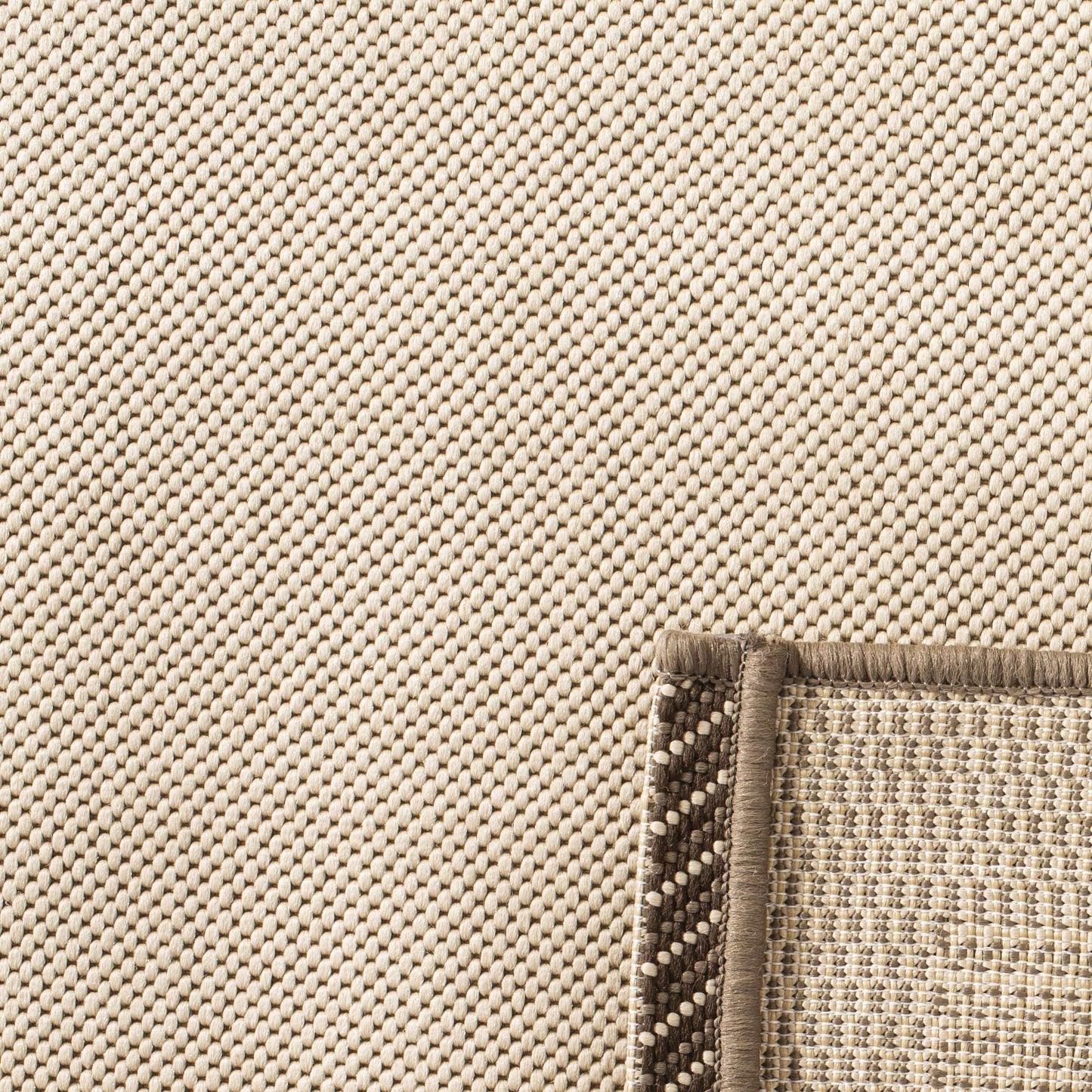 SAFAVIEH Courtyard Collection 2'7" x 5' Beige / Dark Beige CY7896 Indoor/ Outdoor Waterproof Easy Cleaning Patio Backyard Mudroom Area Rug