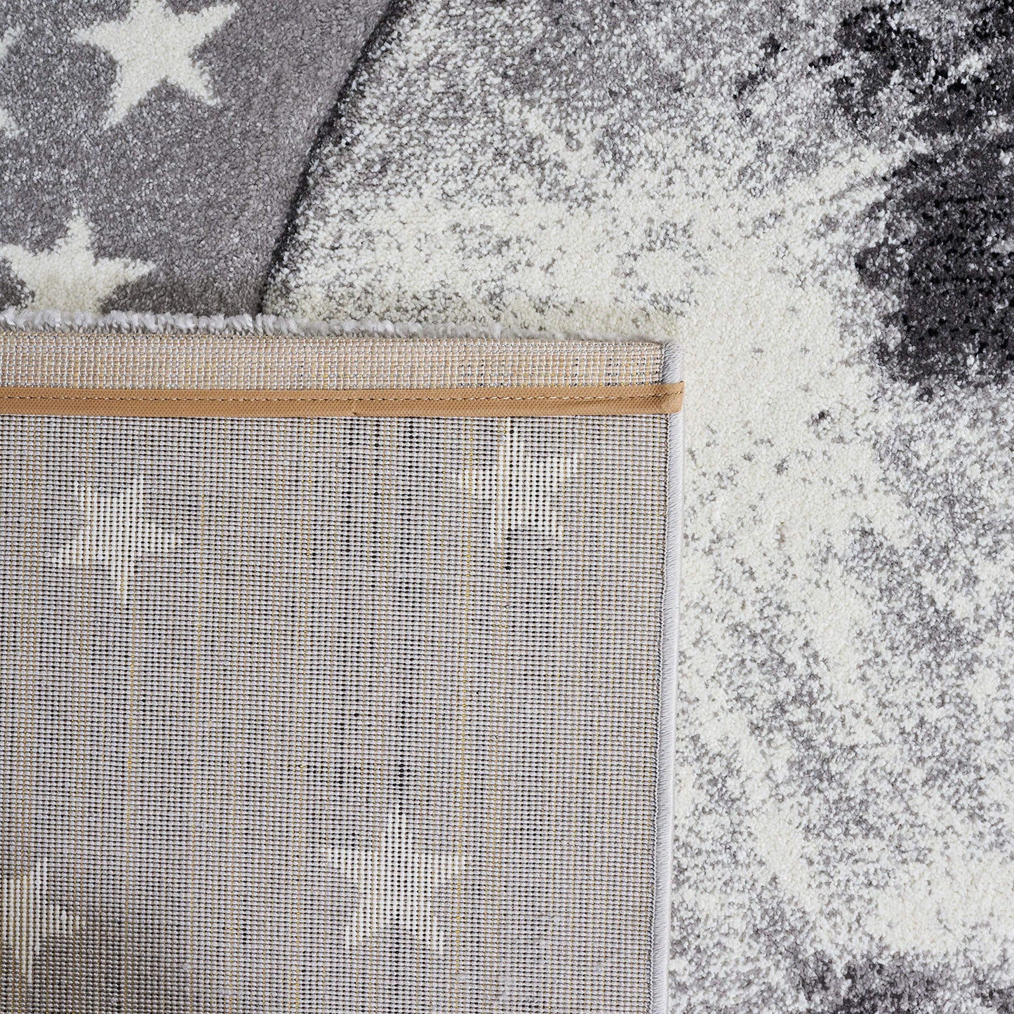 SAFAVIEH Carousel Kids Collection Accent Rug - 2' x 3', Light Grey & White, Non-Shedding & Easy Care, Ideal for High Traffic Areas for Boys & Girls in Playroom, Nursery, Bedroom (CRK135F)