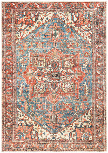 Keen Home Design 3x5 Rug - Machine Washable Entry Rug with Non-Slip Backing, Ideal for Enteryway, Kitchen, Bathroom, Laundry Room - Vintage, Easy Clean, Durable, Low Pile Rug - (3' x 5')