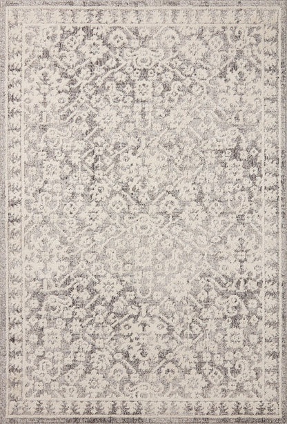 Loloi Magnolia Home by Joanna Gaines Gigi Collection GIG-01 Grey/Ivory 5'-3" x 7'-6" Area Rug