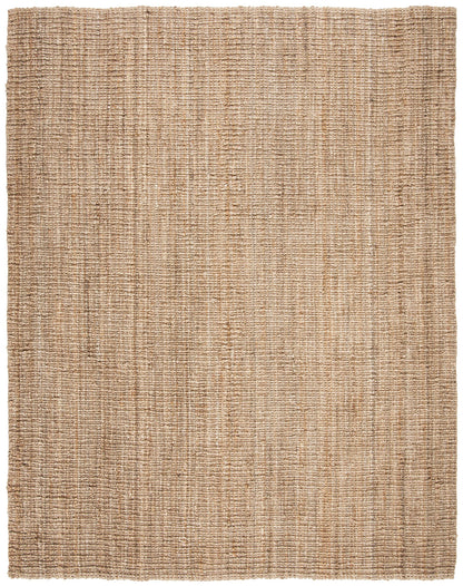 SAFAVIEH Natural Fiber Collection Area Rug - 5' x 7'6", Natural Brown, Handmade Jute, Farmhouse Style, Chunky Textured Thick Pile (NF447A)