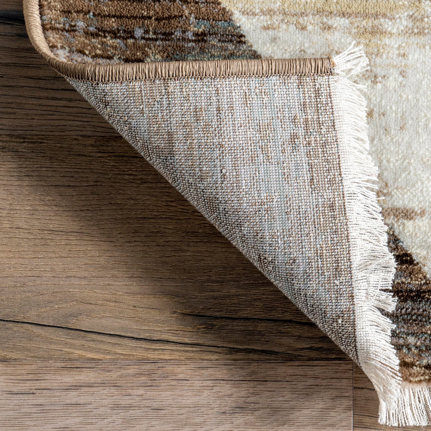 Nuloom Fringed Performance Meline Beige/Blue/Ivory, 2'8" x 8', Checkered, Soft and Cozy, High Traffic, Stain Resistant, Easy Clean, Durable Runner for Bedroom, Living Room, Dining, Den, Foyer