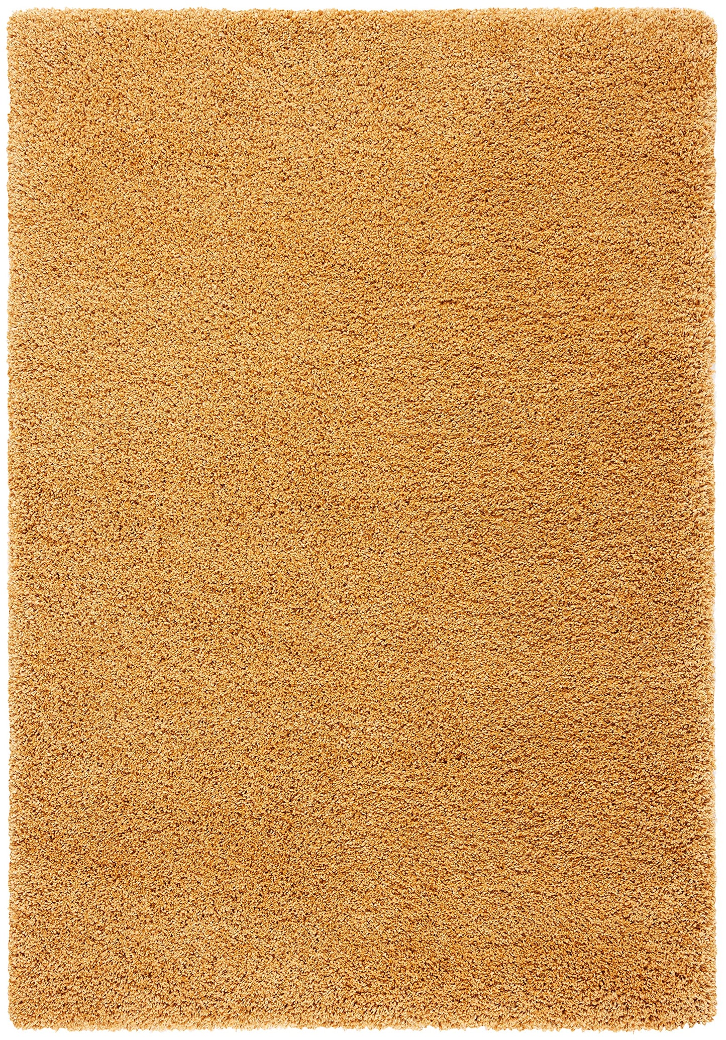 SAFAVIEH Hudson Shag Collection Area Rug - 5'3" x 7'6", Gold, Modern Solid Design, Non-Shedding & Easy Care, 2-inch Thick Ideal for High Traffic Areas in Living Room, Bedroom (SGH220D)