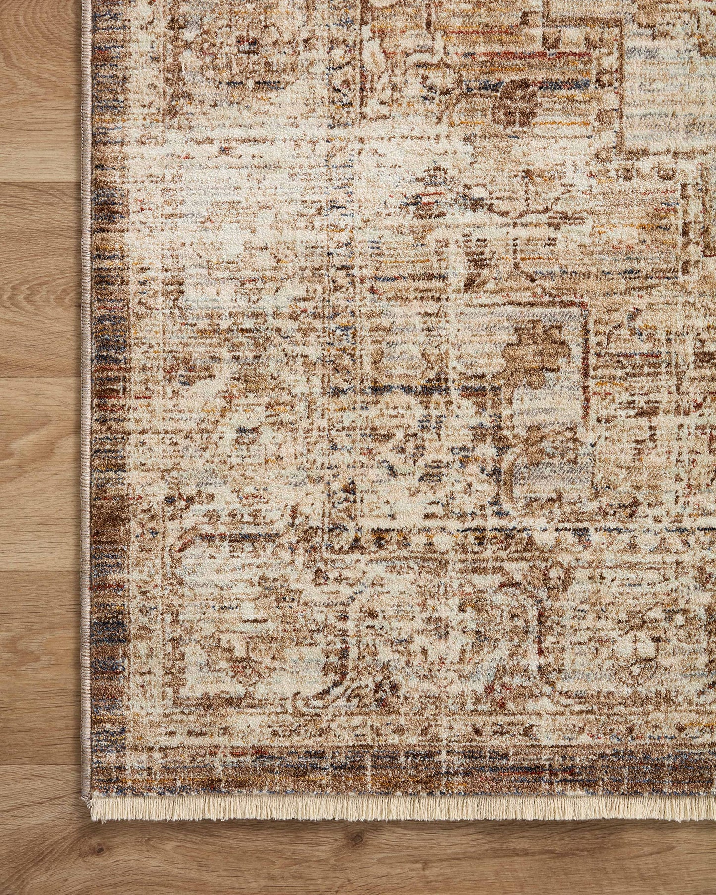 Loloi Sorrento Collection SOR-03 Mocha/Multi 6'-7" x 9'-10" Area Rug