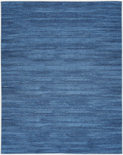 Nourison Home Nourison Washables Blue 8' x 10' Area Rug - Easy Clean, Non Shedding, Bed Room, Living Room, Dining Room, Kitchen (8' x 10')