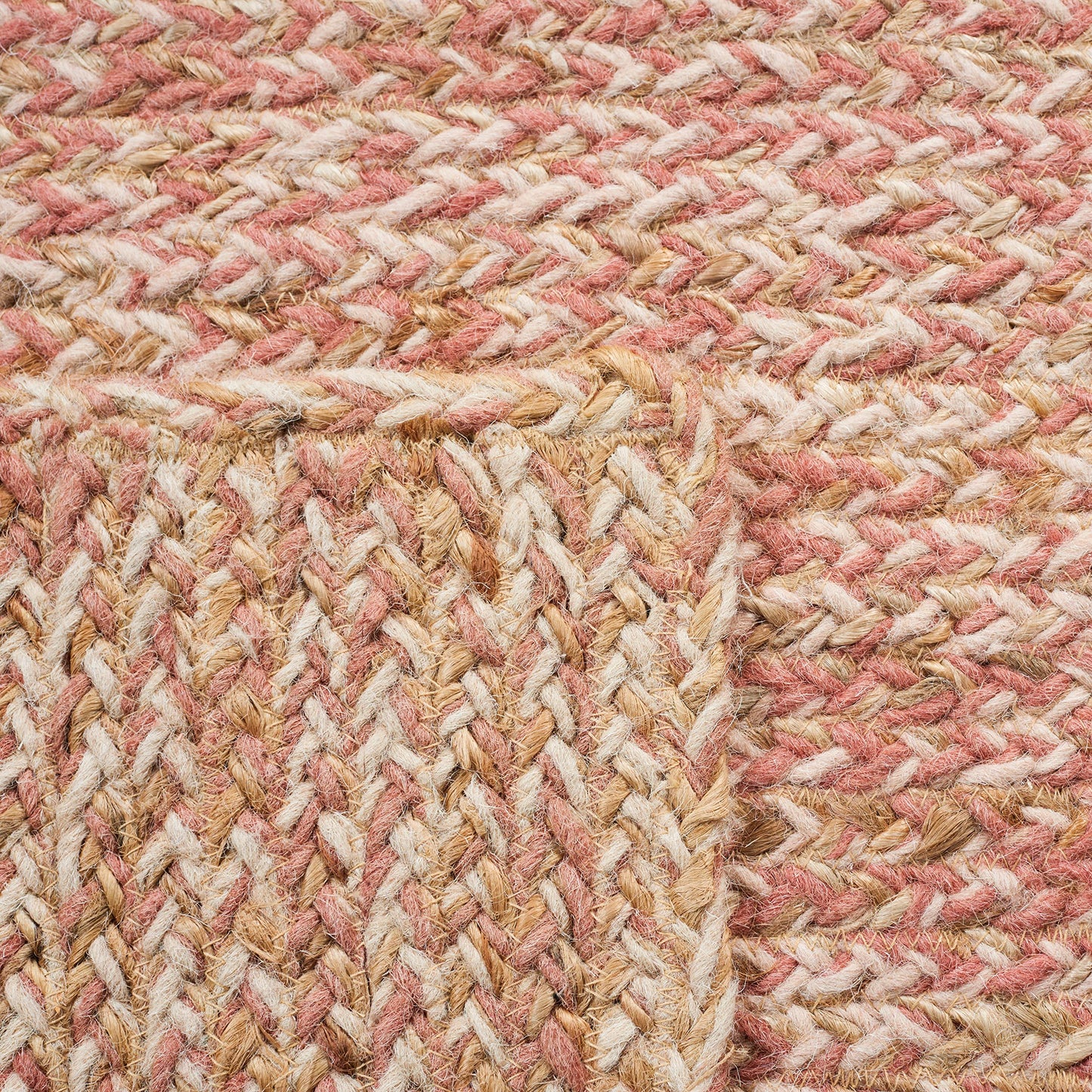 SAFAVIEH Natural Fiber Collection Accent Rug - 3' x 5', Pink & Natural, Handmade Wool & Jute, Ideal for High Traffic Areas in Entryway, Living Room, Bedroom (NFB950U)