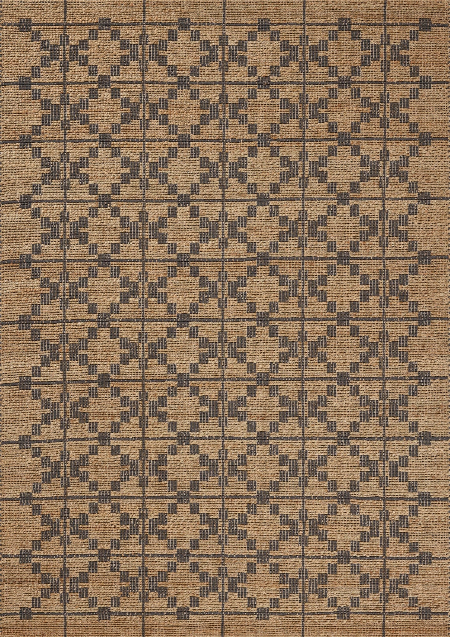 Loloi Chris Loves Julia Judy Collection JUD-05 Natural/Graphite 5'-0" x 7'-6" Area Rug