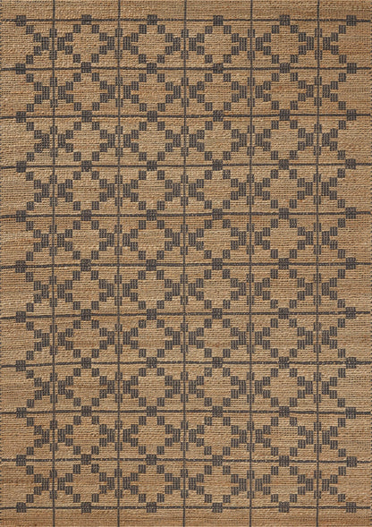 Loloi Chris Loves Julia Judy Collection JUD-05 Natural/Graphite 5'-0" x 7'-6" Area Rug