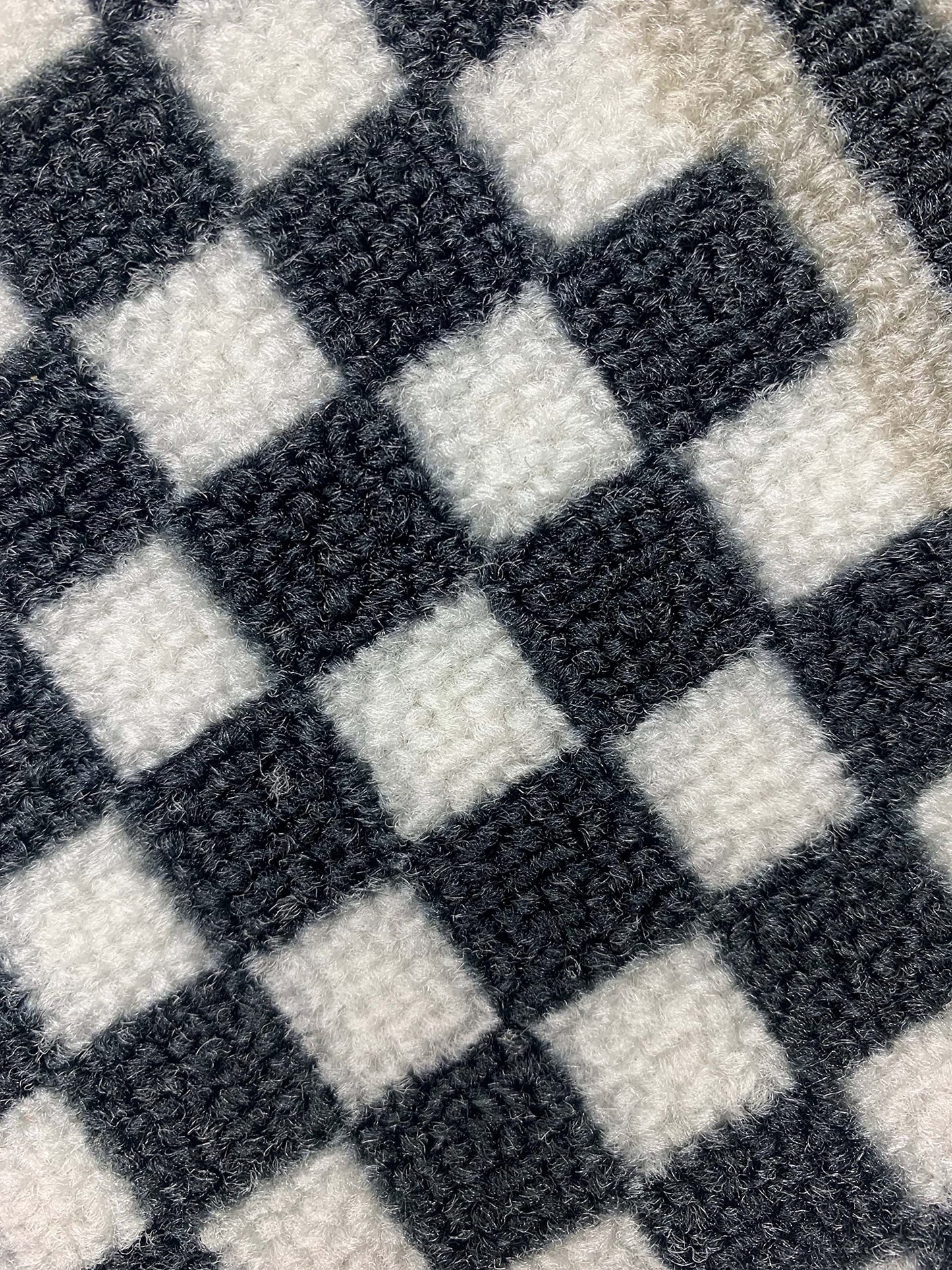 Stair Treads for Wooden Steps Indoor 8.5” x 26” Slip Resistant Machine Washable Staircase Carpet Mat, Safe for Elders, Kids and Pets Checkered Design Black and White Color, Set of 13