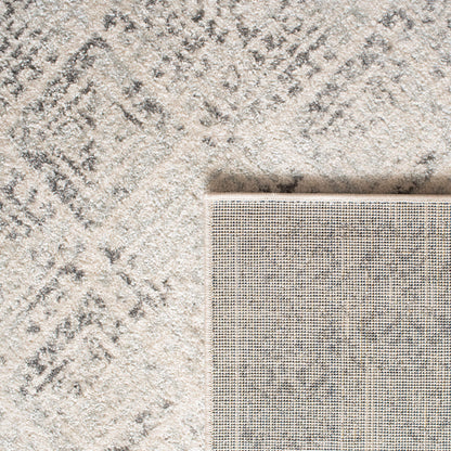 SAFAVIEH Area Rug 8x10 - Tulum Collection - Large - Ivory & Grey, Moroccan Boho Distressed Design, Non-Shedding & Easy to Clean, Ideal for Living Room, Bedroom, Dining Space (TUL264A)