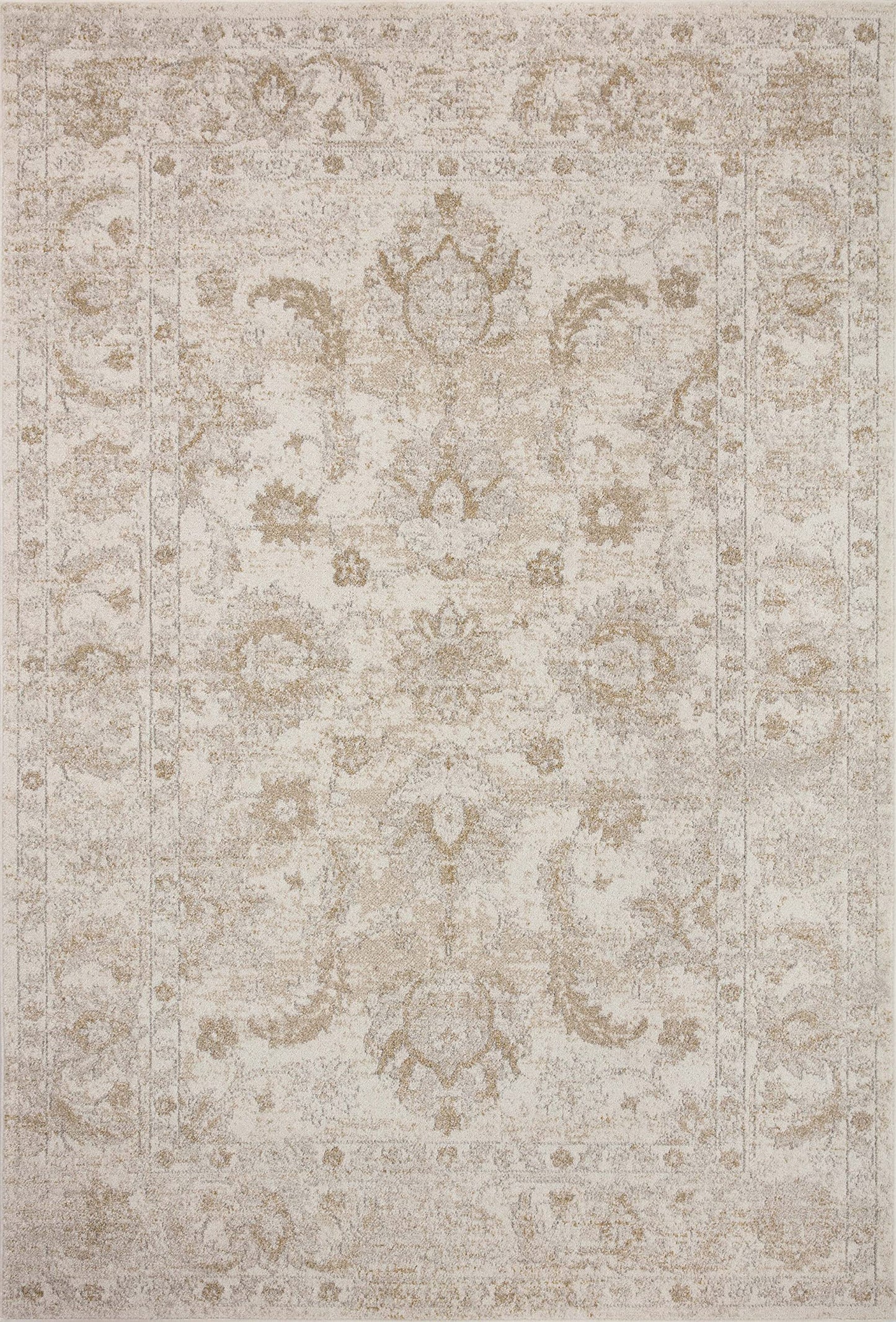 Loloi Odette Collection ODT-03 Ivory/Beige 5'-3" x 7'-9" Area Rug