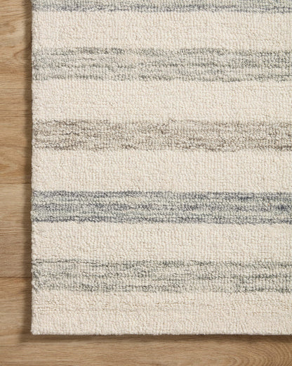Loloi Chris Loves Julia Chris Collection CHR-05 Ivory/Slate 9'-3" x 13', .50" Pile Height, Area Rug
