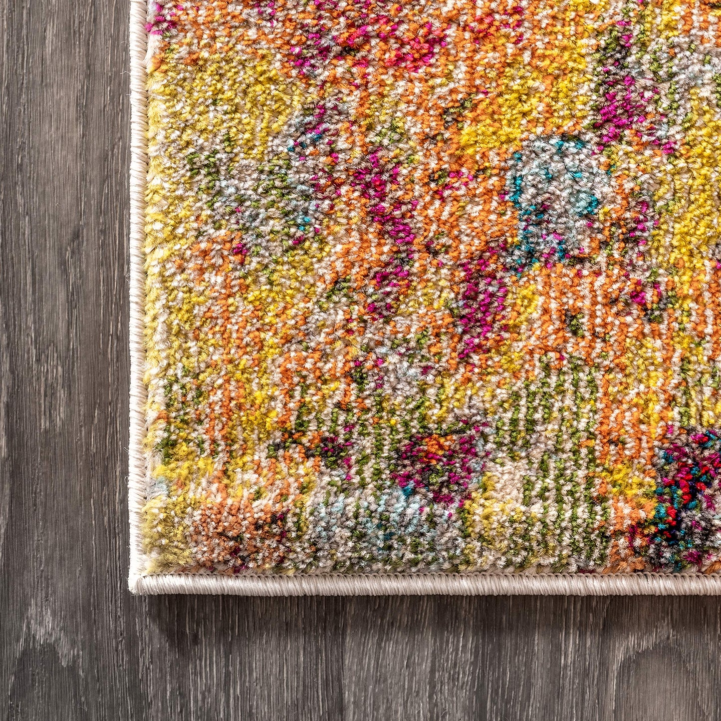 JONATHAN Y Modern Abstract Multi/Yellow Indoor Area Rug, 8x10, Contemporary POP, Transitional, Easy-Cleaning for Living Room, Bedroom, Kitchen, Pet Friendly, Non-Shedding (CTP108A-8)