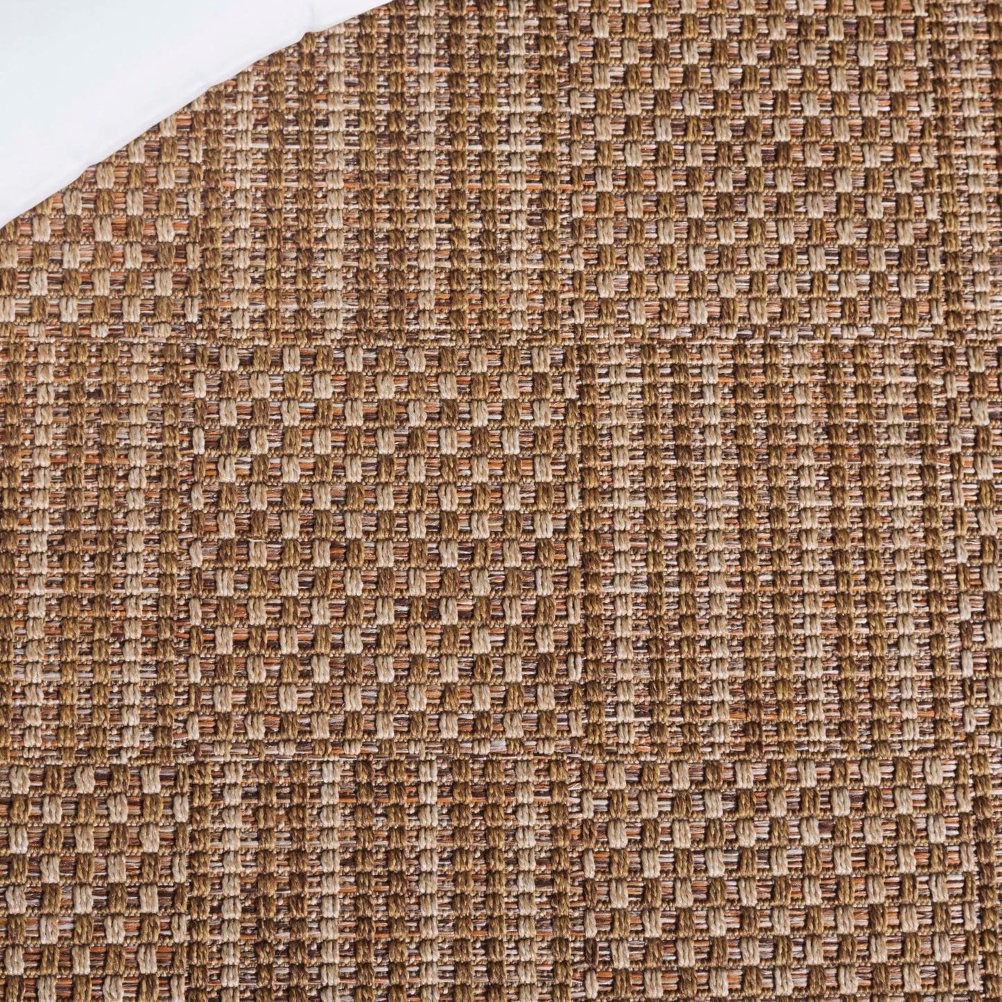 SAFAVIEH Washable Rug Outdoor Sisal All-Weather Collection - 4' x 6', Natural & Brown, Non-Shedding & Easy to Clean, Ideal for Patio, Backyard, Mudroom (SAW648B)