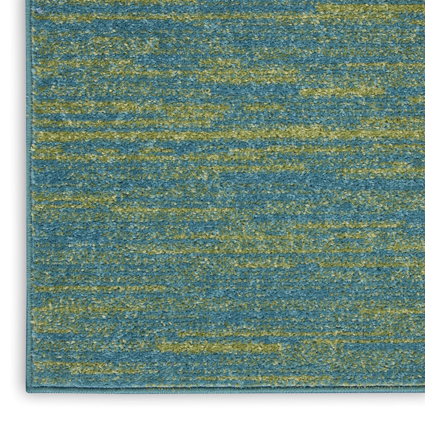 Nourison Home Nourison Essentials Blue Green 2' x 4' Area Rug - Easy Clean, Non Shedding, Bed Room, Living Room, Dining Room, Kitchen (2' x 4')
