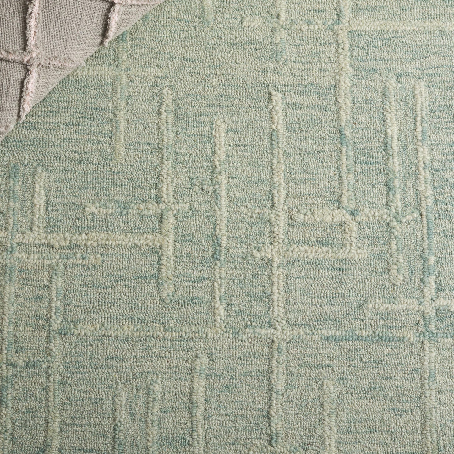 SAFAVIEH Ebony Collection Area Rug - 5' x 8', Green, Handmade Wool, Ideal for The Living Room, Bedroom, Dining Room (EBN750Y-5)