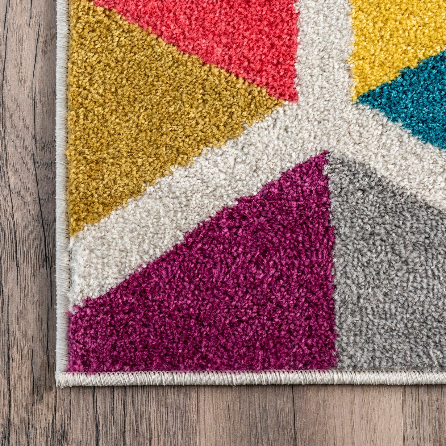 Nuloom Maris Multicolor/Ivory, 4'1" x 6', Geometric, Soft and Cozy, High Traffic, Stain Resistant, Easy Clean, Durable Area Rug for Bedroom, Living Room, Dining Space, Den, Foyer, Entryway
