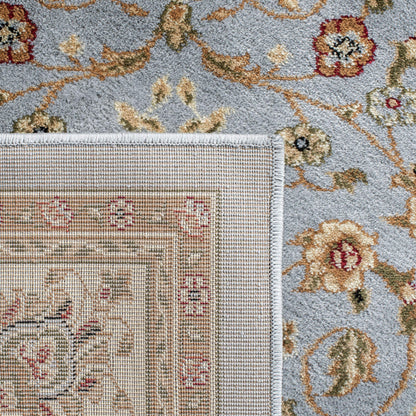 SAFAVIEH Lyndhurst Collection X-Large Area Rug - 11' x 15', Light Blue & Ivory, Traditional Oriental Design, Non-Shedding & Easy Care, Ideal for High Traffic Areas in Living Room, Bedroom (LNH312B)